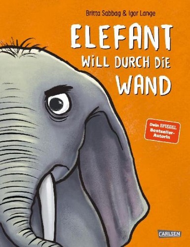 Elefant will durch die - , wand