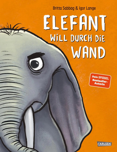 Elefant will durch die wand - elefant,